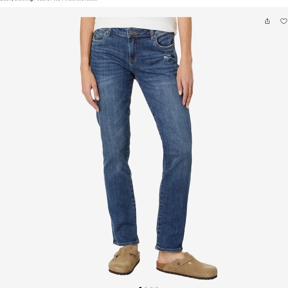 Kut from the Kloth Denim - Kut from the Kloth Women's Dark Blue Boyfriend Jeans 8